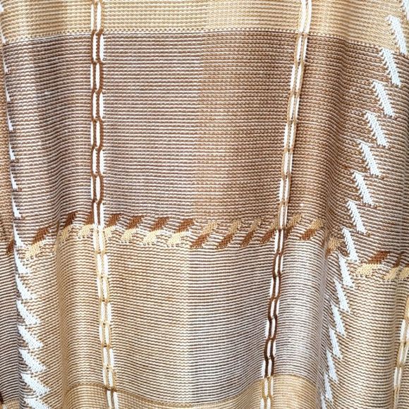Cream And Brown Sweater - Picture 2 of 5